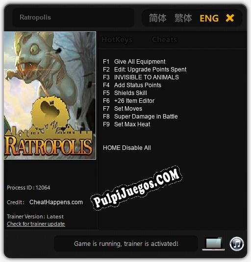 Ratropolis: Cheats, Trainer +9 [CheatHappens.com]