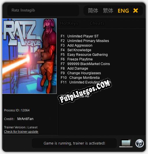 Ratz Instagib: Trainer +11 [v1.3]