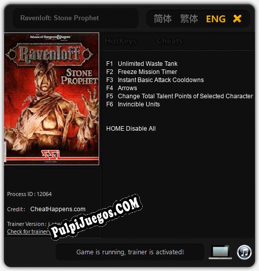 Entrenador liberado a Ravenloft: Stone Prophet [v1.0.7]