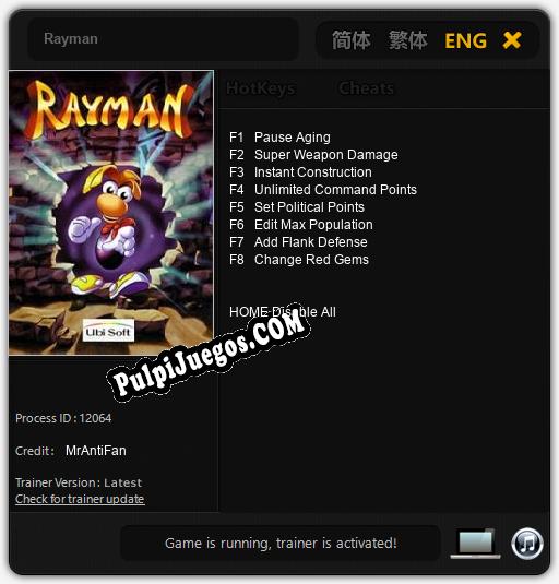 Rayman: Treinador (V1.0.51)