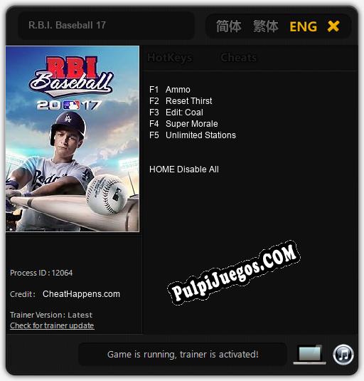 Entrenador liberado a R.B.I. Baseball 17 [v1.0.2]