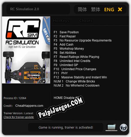 RC Simulation 2.0: Trainer +14 [v1.8]