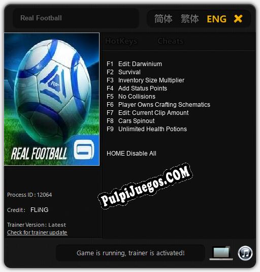 Real Football: Trainer +9 [v1.7]