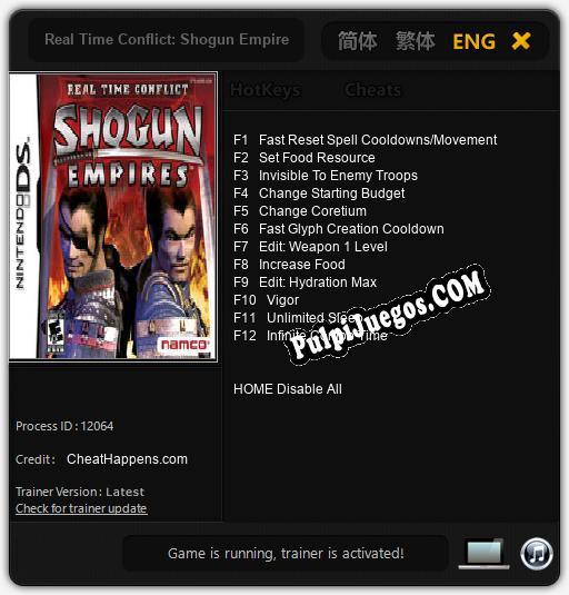 Real Time Conflict: Shogun Empires: Treinador (V1.0.30)