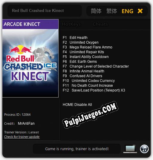 Red Bull Crashed Ice Kinect: Trainer +12 [v1.1]