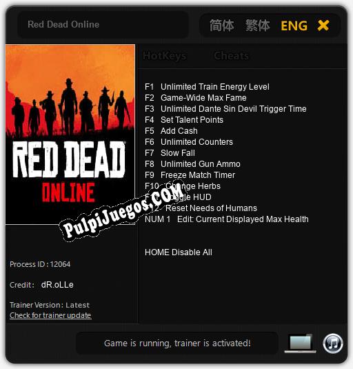 Red Dead Online: Cheats, Trainer +13 [dR.oLLe]