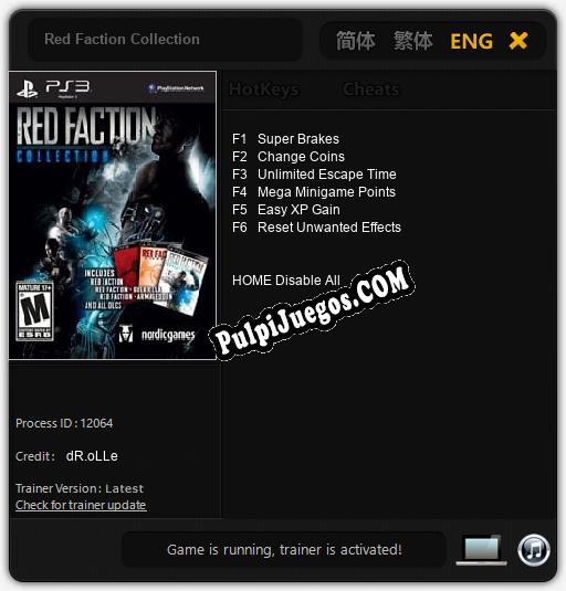 Entrenador liberado a Red Faction Collection [v1.0.7]