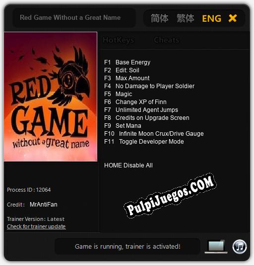 Red Game Without a Great Name: Treinador (V1.0.32)