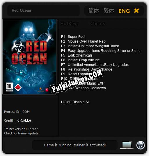 Red Ocean: Treinador (V1.0.93)