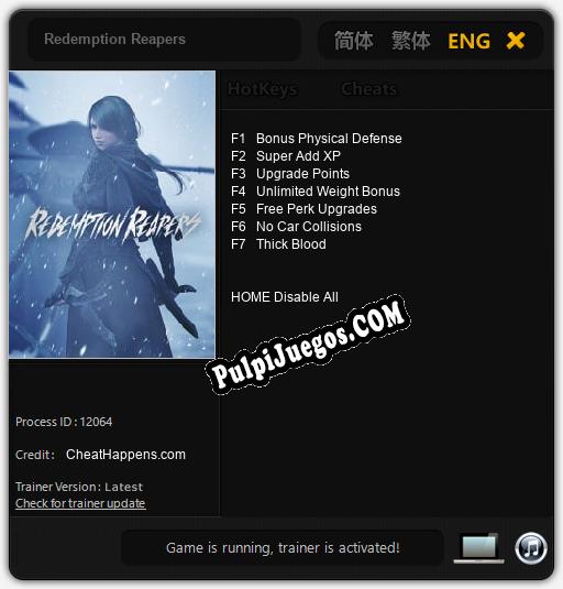 Redemption Reapers: Cheats, Trainer +7 [CheatHappens.com]