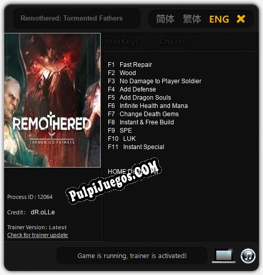 Remothered: Tormented Fathers: Treinador (V1.0.63)