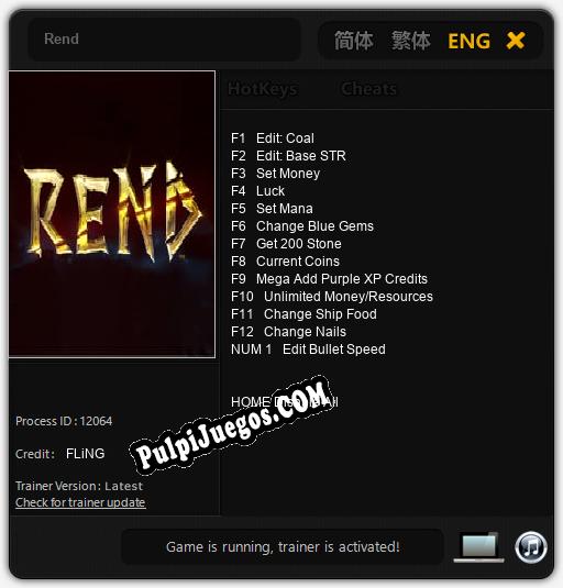 Rend: Cheats, Trainer +13 [FLiNG]