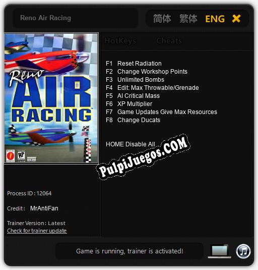 Entrenador liberado a Reno Air Racing [v1.0.7]