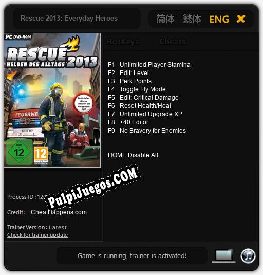 Rescue 2013: Everyday Heroes: Trainer +9 [v1.5]