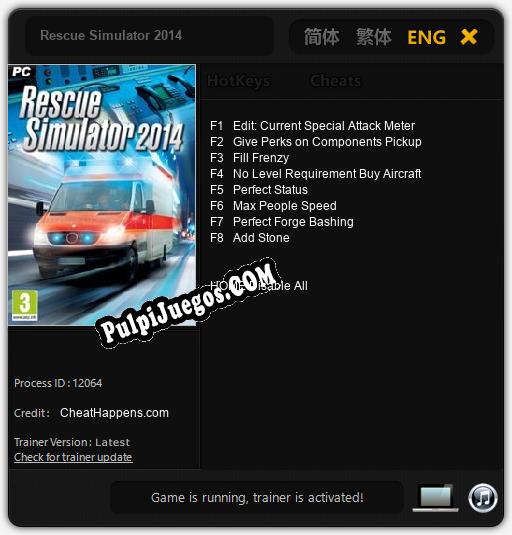 Rescue Simulator 2014: Cheats, Trainer +8 [CheatHappens.com]