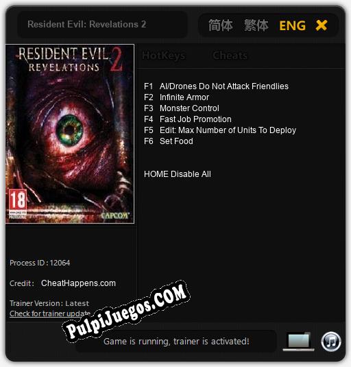 Resident Evil: Revelations 2: Trainer +6 [v1.2]