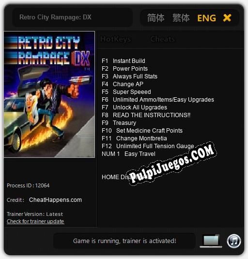 Retro City Rampage: DX: Cheats, Trainer +13 [CheatHappens.com]