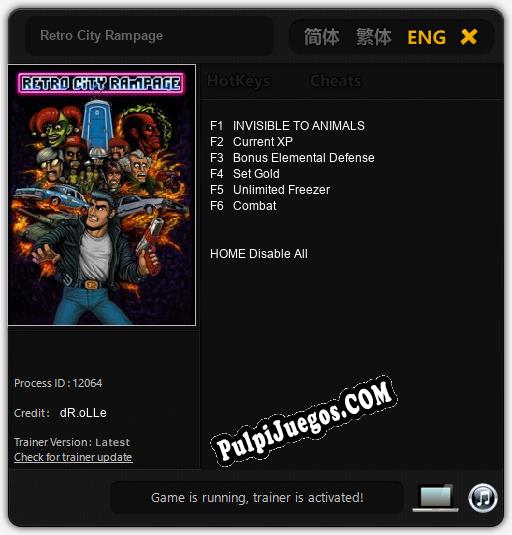 Entrenador liberado a Retro City Rampage [v1.0.6]