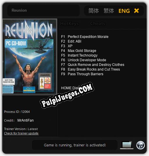 Entrenador liberado a Reunion [v1.0.5]