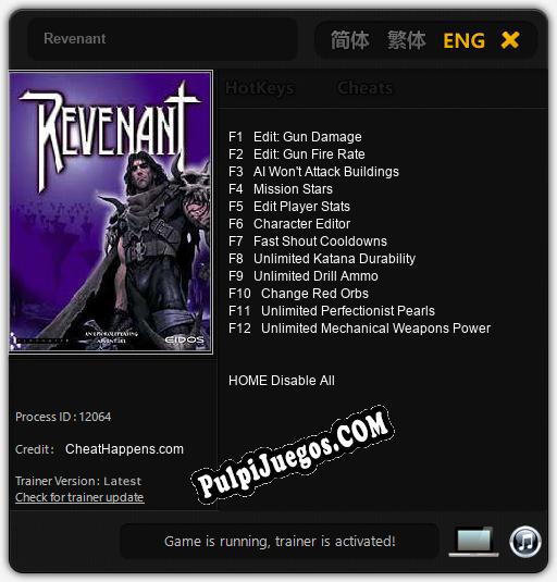 Entrenador liberado a Revenant [v1.0.9]