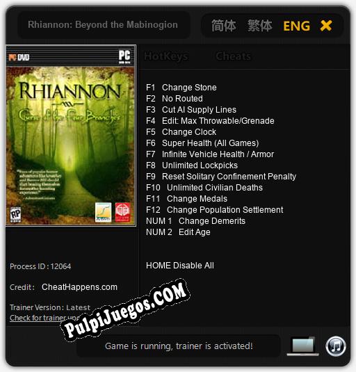 Entrenador liberado a Rhiannon: Beyond the Mabinogion [v1.0.1]