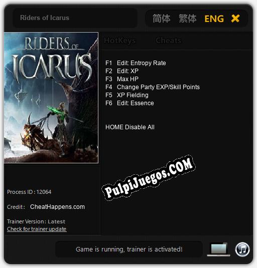 Riders of Icarus: Cheats, Trainer +6 [CheatHappens.com]