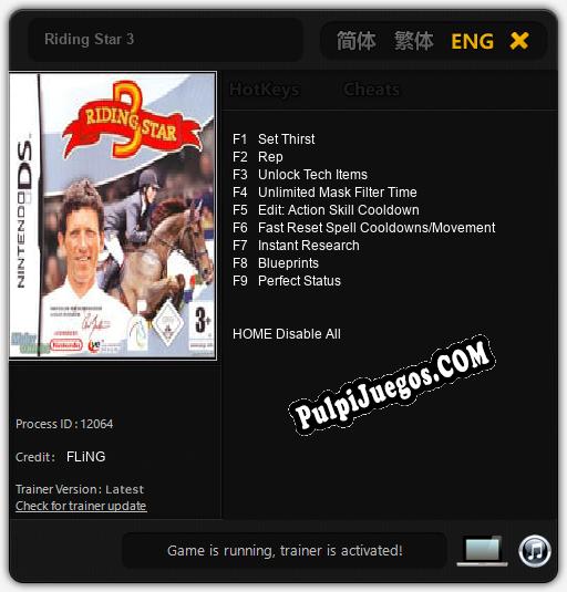 Riding Star 3: Treinador (V1.0.58)