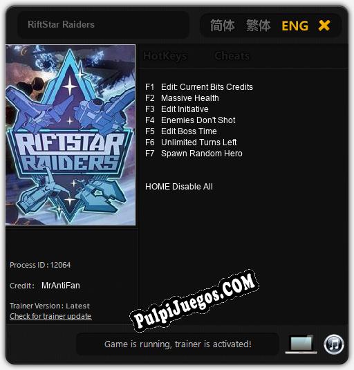 RiftStar Raiders: Trainer +7 [v1.5]