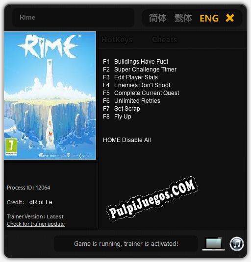 Entrenador liberado a Rime [v1.0.7]