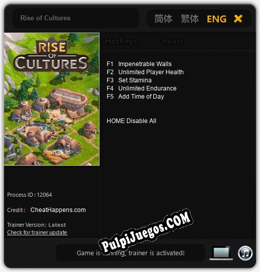 Rise of Cultures: Trainer +5 [v1.2]