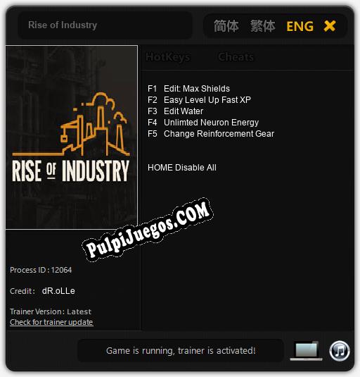 Rise of Industry: Trainer +5 [v1.7]