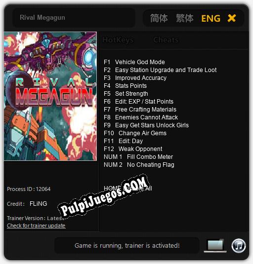 Rival Megagun: Treinador (V1.0.53)