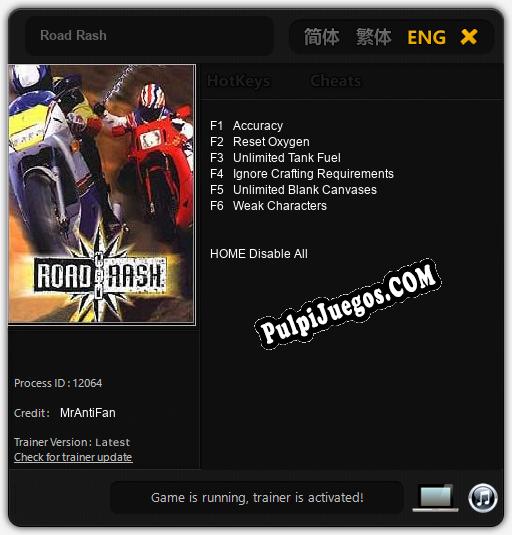 Road Rash: Cheats, Trainer +6 [MrAntiFan]