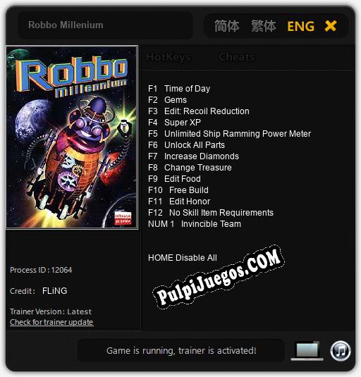 Robbo Millenium: Cheats, Trainer +13 [FLiNG]