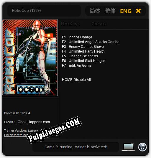 RoboCop (1989): Cheats, Trainer +7 [CheatHappens.com]