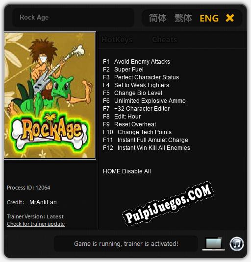 Rock Age: Cheats, Trainer +12 [MrAntiFan]