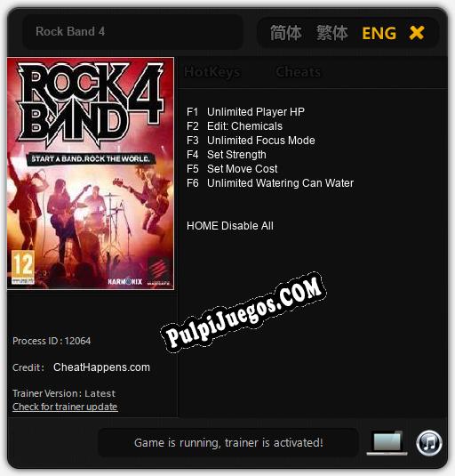 Entrenador liberado a Rock Band 4 [v1.0.2]