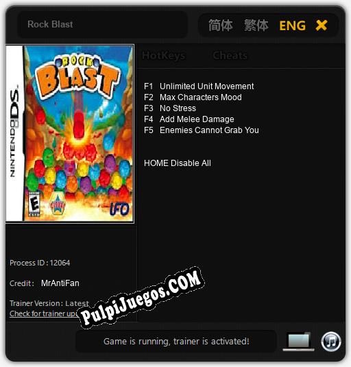 Rock Blast: Cheats, Trainer +5 [MrAntiFan]