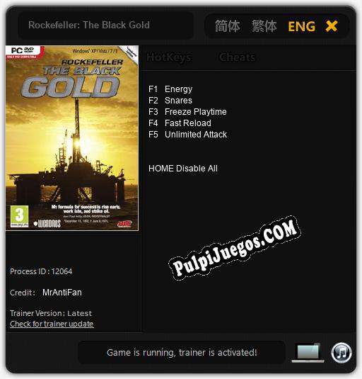 Rockefeller: The Black Gold: Cheats, Trainer +5 [MrAntiFan]