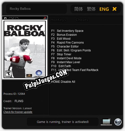 Entrenador liberado a Rocky Balboa [v1.0.7]