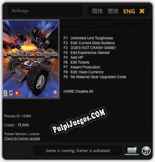 Entrenador liberado a Rollcage [v1.0.3]