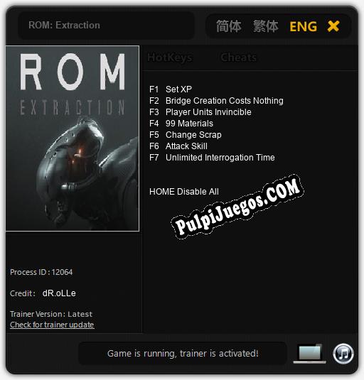 ROM: Extraction: Treinador (V1.0.39)