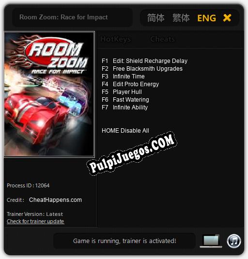 Room Zoom: Race for Impact: Treinador (V1.0.46)