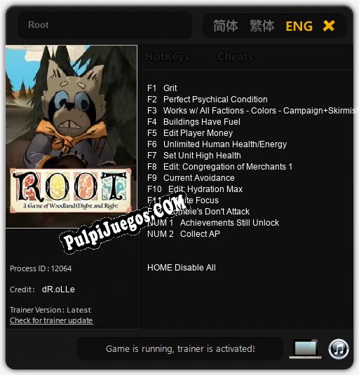 Root: Treinador (V1.0.94)