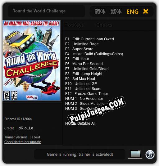 Entrenador liberado a Round the World Challenge [v1.0.9]