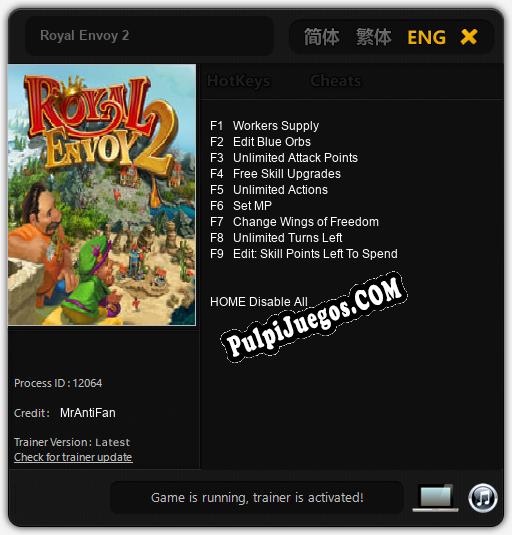 Royal Envoy 2: Treinador (V1.0.78)