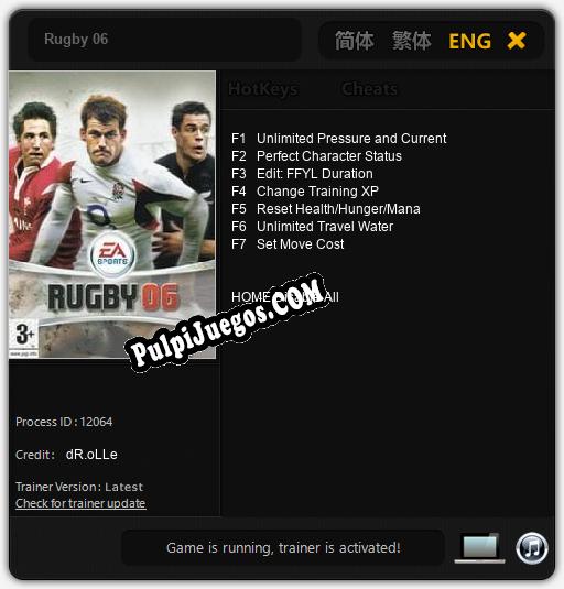 Entrenador liberado a Rugby 06 [v1.0.1]