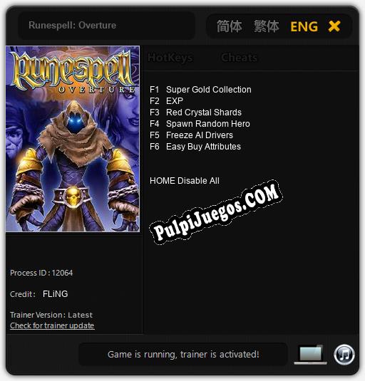 Entrenador liberado a Runespell: Overture [v1.0.1]