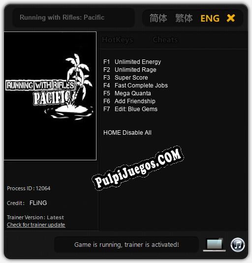 Entrenador liberado a Running with Rifles: Pacific [v1.0.6]