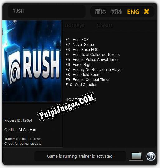 RUSH: Treinador (V1.0.60)